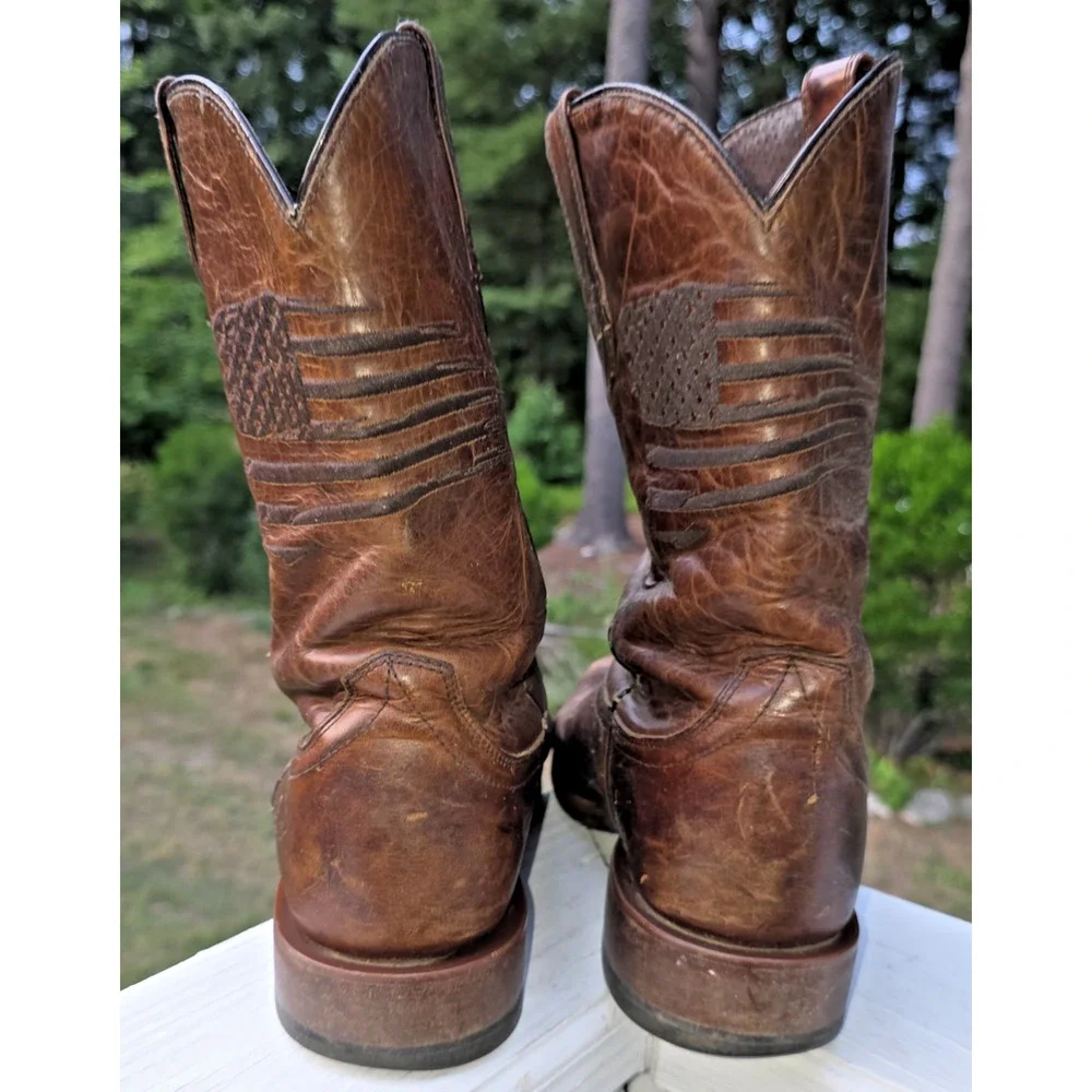 Ariat Circuit Patriot USA Flag Cowboy Boots 11.5D Western Ranch Cowboycore